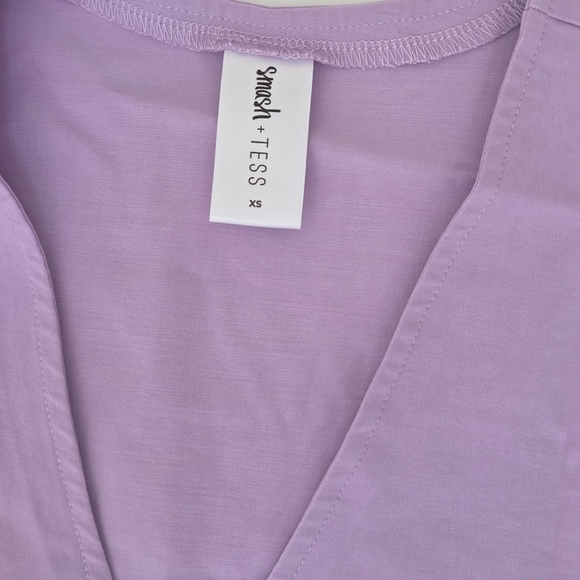 Smash + Tess Lilac V-Neck T-Shirt Dress | Loungewear with Pockets | XS - Picture 6 of 9